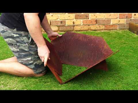 6mm 'Orchid' Flat Pack Corten Fire Pit