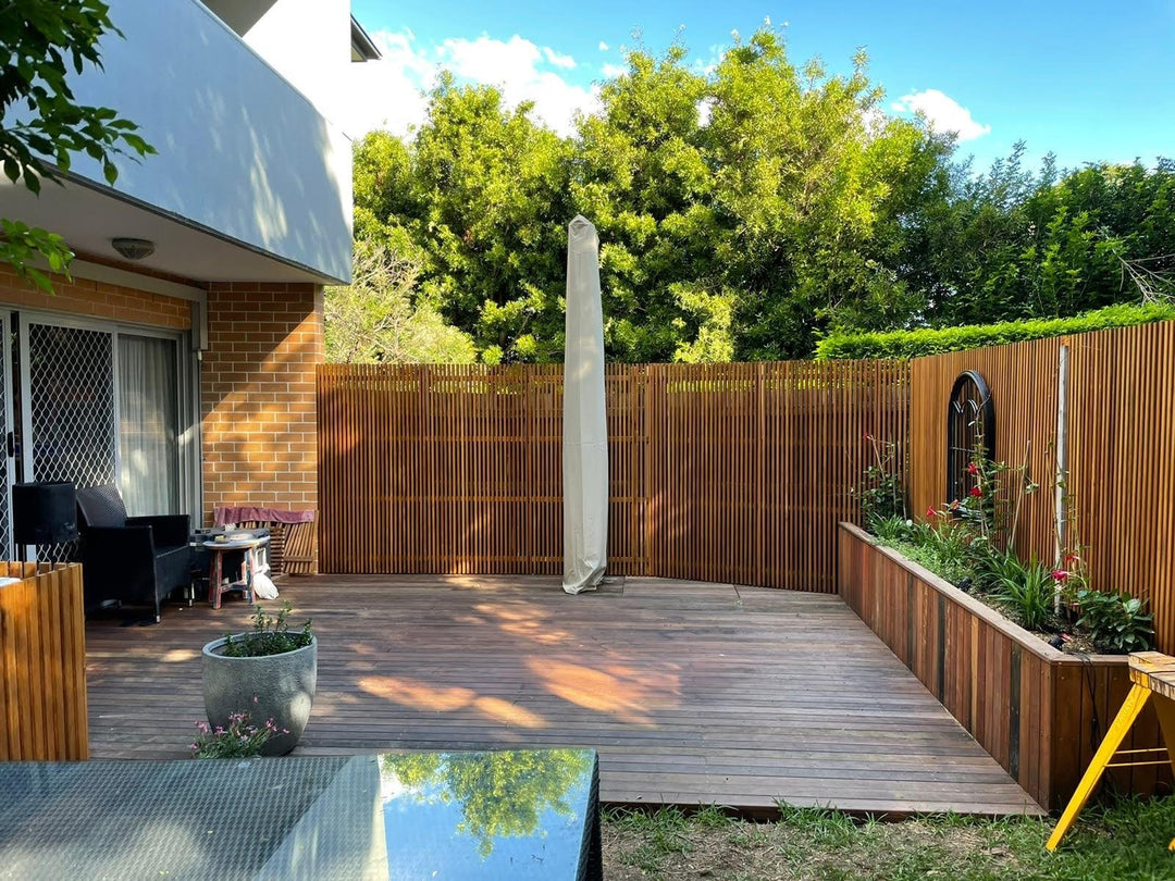 Merbau Timber Screen - Core Earth Designs