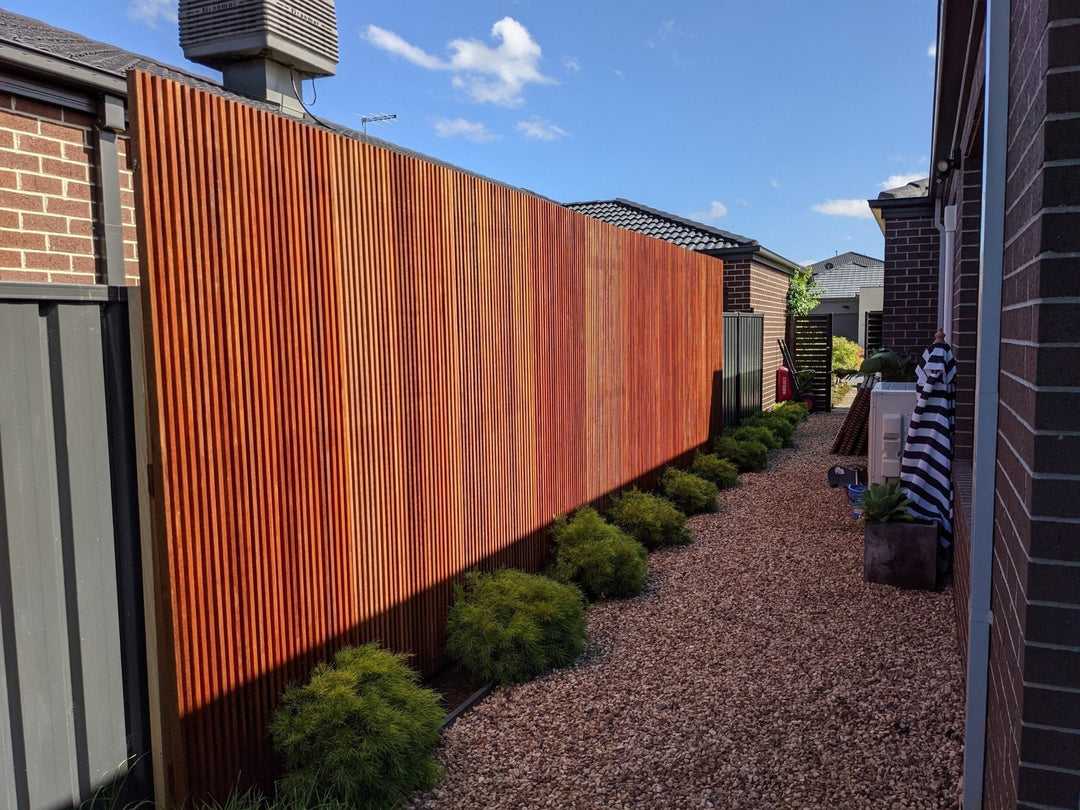 Spotted Gum Timber Screen - Core Earth Designs