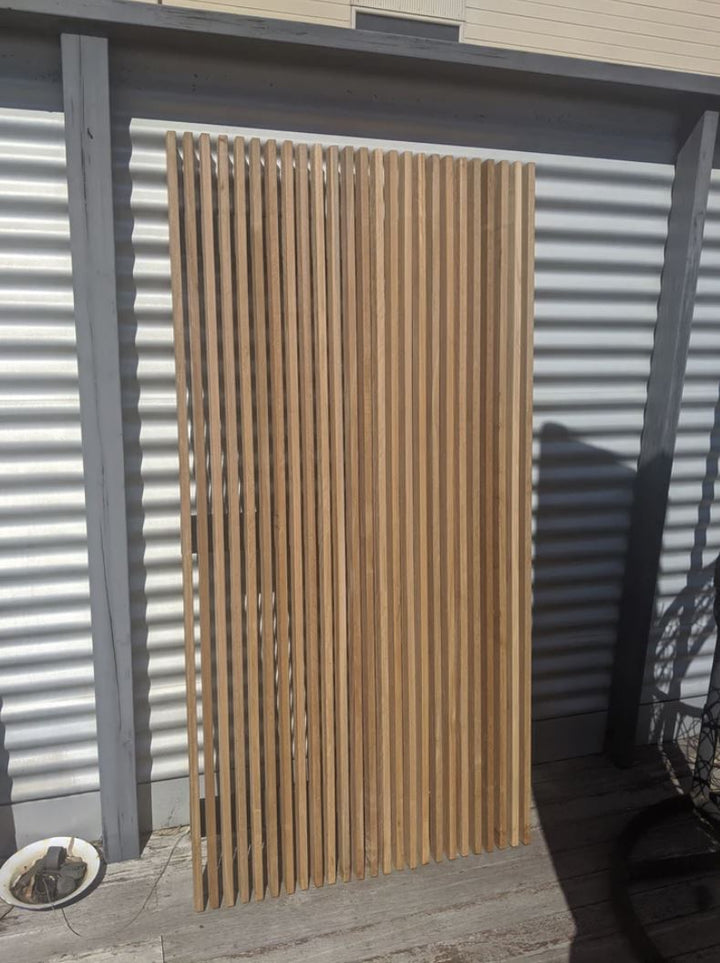 Yellow Balau Timber Screen - Core Earth Designs